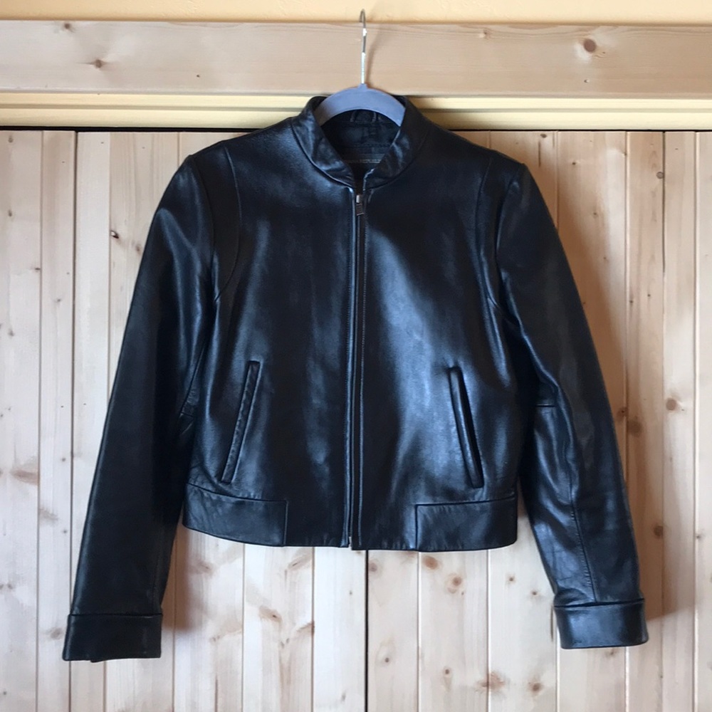 Banana Republic Leather Bomber